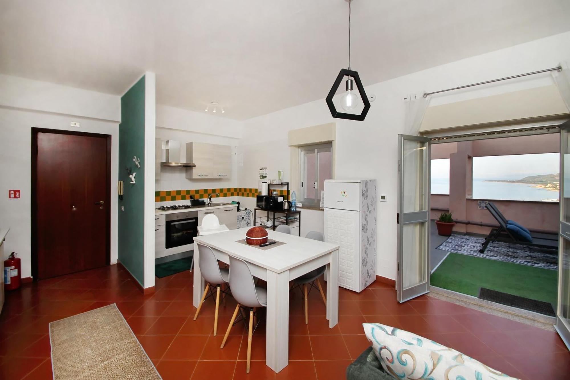 Attico Vista Mare Con Terrazza E Spa Riscaldata Santo Stefano di Camastra Exteriér fotografie